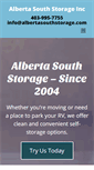 Mobile Screenshot of albertasouthstorage.com